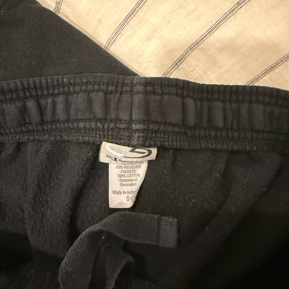 Champion Black Joggers with Elastic Waistband